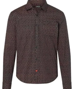 Alternative view of Timezone - Printed Classic Shirt, Blue graphite