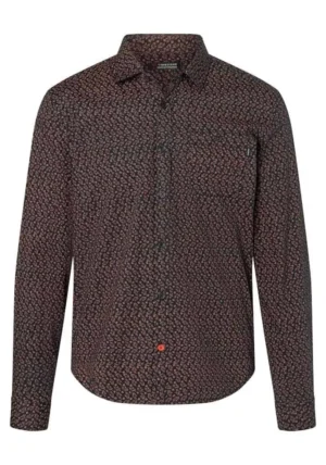 Alternative view of Timezone - Printed Classic Shirt, Blue graphite