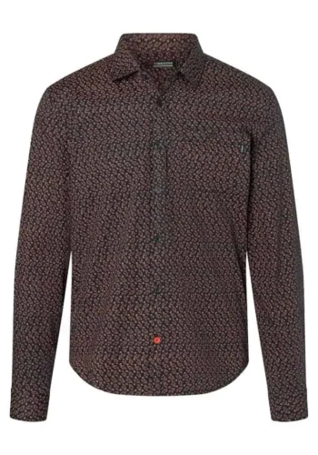 Alternative view of Timezone - Printed Classic Shirt, Blue graphite