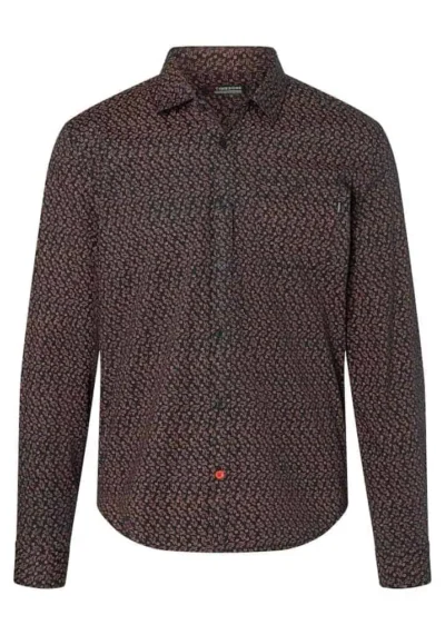 Alternative view of Timezone - Printed Classic Shirt, Blue graphite