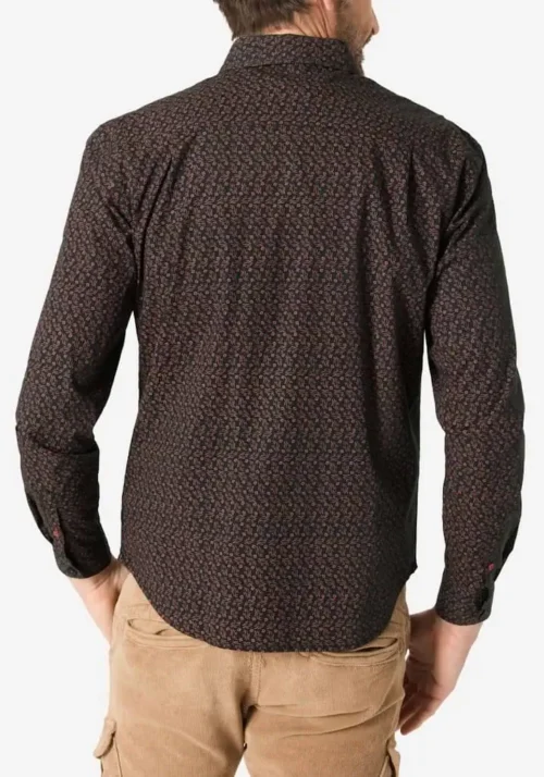 Timezone 23-10166 : Printed Classic Shirt, Blue graphite image1