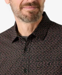 Timezone - Printed Classic Shirt, Blue graphite