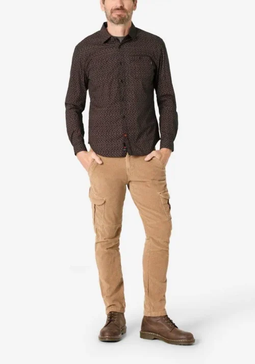 Timezone 23-10166 : Printed Classic Shirt, Blue graphite image2