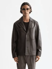 Scotch & Soda 181153 Vintage leather blazer