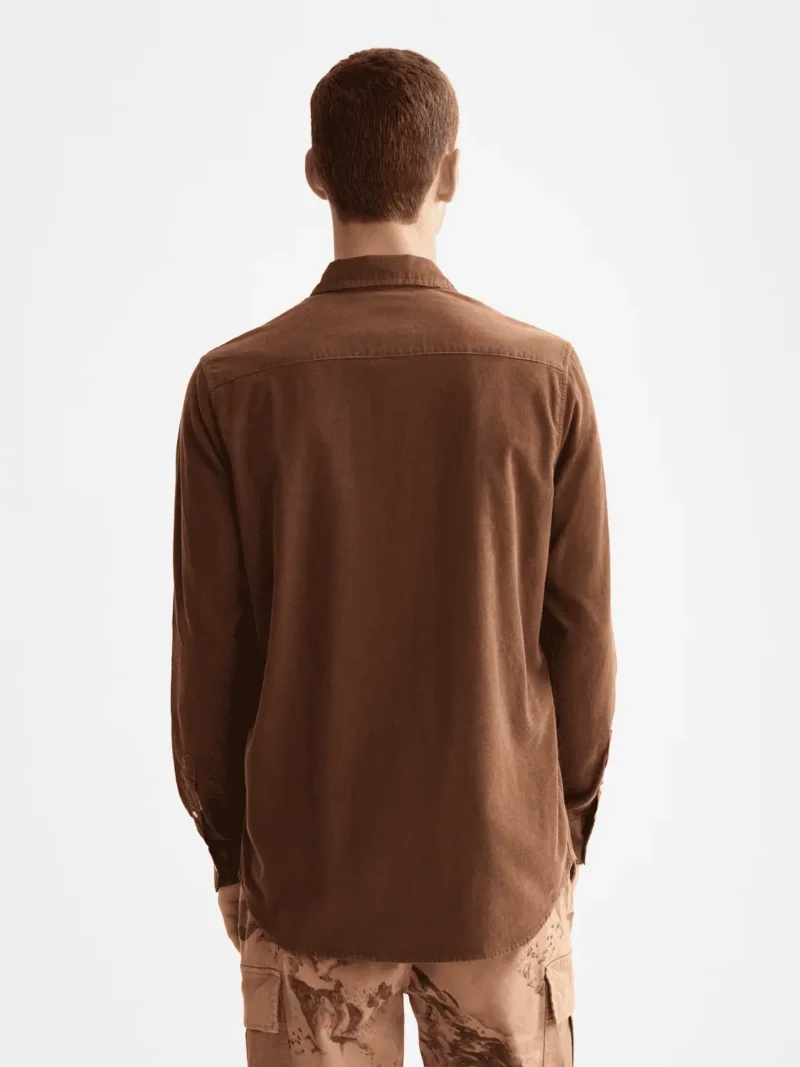 Scotch & Soda 181235 Regular corduroy shirt, Soft Silt - Image 5