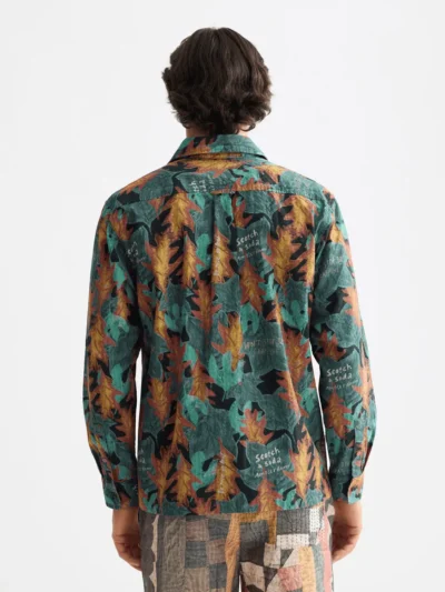 Alternative view of Scotch & Soda 181256 Structured printed shirt, Camo leaf
