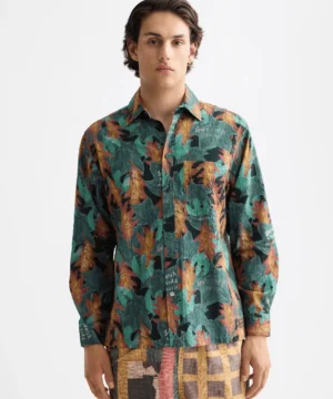 Scotch & Soda 181256 Structured printed shirt, Camo leaf