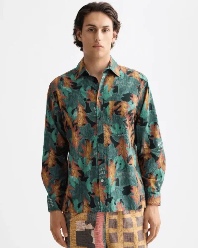 Scotch & Soda 181256 Structured printed shirt, Camo leaf