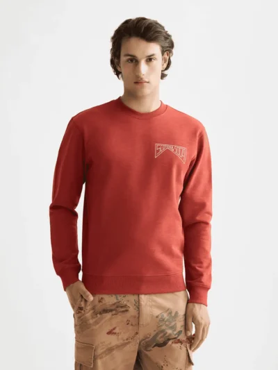 Scotch & Soda 181285 Left chest Logo Sweatshirt, Ketchup