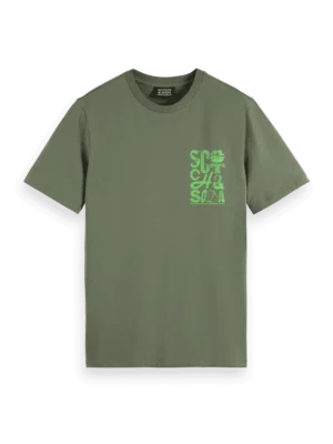 Scotch & Soda 181298 Regular Fit Left Chest Logo T-shirt, Thyme image2