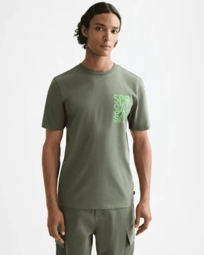 Scotch & Soda 181298 Regular Fit Left Chest Logo T-shirt, Thyme