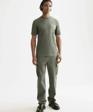 Alternative view of Scotch & Soda 181298 Regular Fit Left Chest Logo T-shirt, Thyme