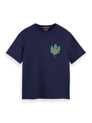 Scotch & Soda 181302 Regular Fit Front + Back AW T-shirtt, Peacoat image2