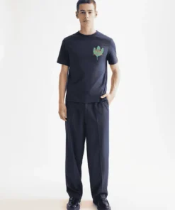 Alternative view of Scotch & Soda 181302 Regular Fit Front + Back AW T-shirtt, Peacoat