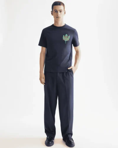 Alternative view of Scotch & Soda 181302 Regular Fit Front + Back AW T-shirtt, Peacoat