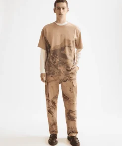 Alternative view of Scotch & Soda 181304 Loose Fit Overdyed AW T-shirt, Tannin