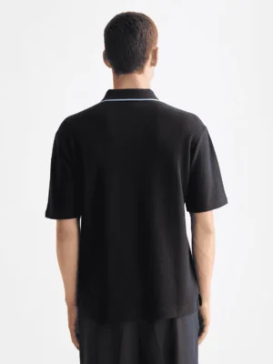 Scotch & Soda Structured relaxed fit polo, Meteorite image3