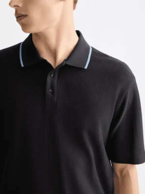 Scotch & Soda Structured relaxed fit polo, Meteorite image4