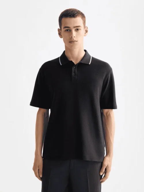 Scotch & Soda 181314 Structured relaxed fit polo, Meteorite