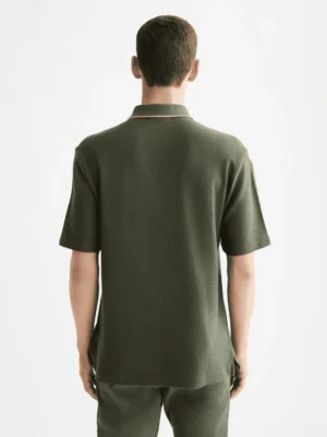 Scotch & Soda Structured relaxed fit polo, Thyme image3