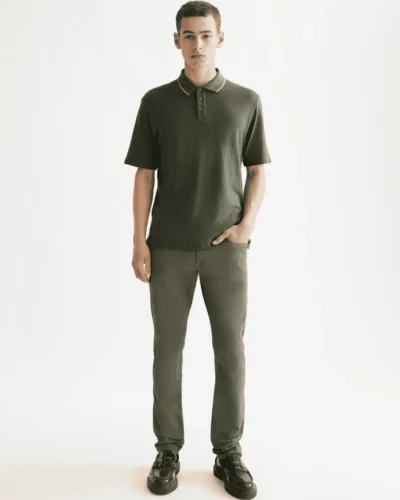 Alternative view of Scotch & Soda 181314 Structured relaxed fit polo, Thyme