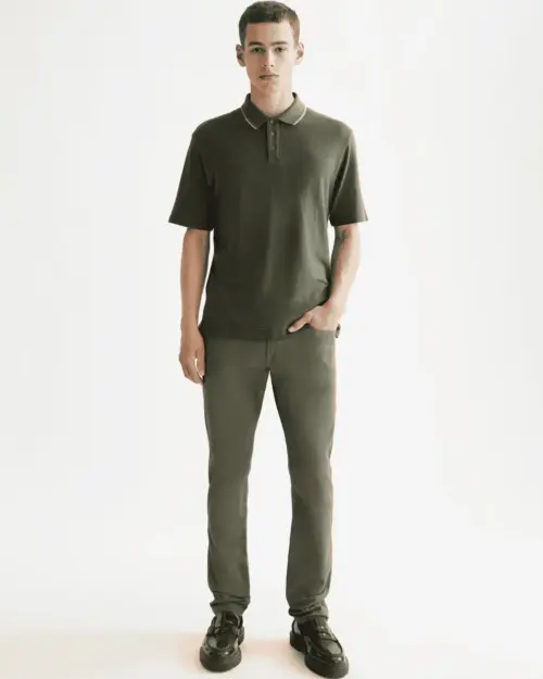 Alternative view of Scotch & Soda  Structured relaxed fit polo, Thyme