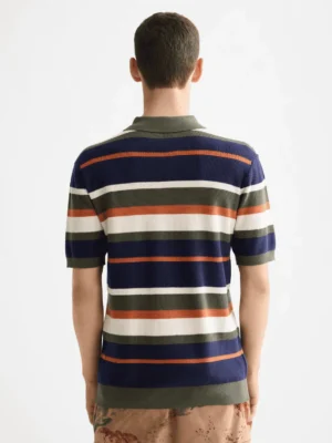 Scotch & Soda 181320 Structured relaxed polo, Peacoat Stripe image2