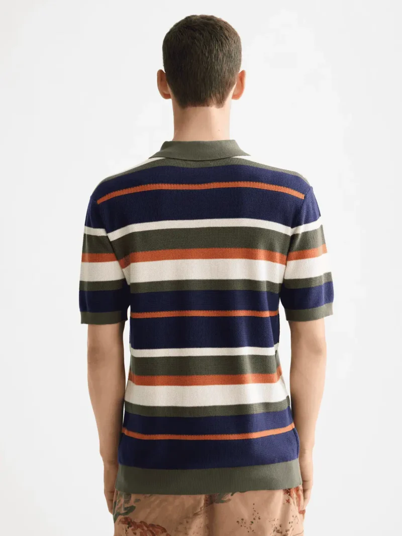 Scotch & Soda 181320 Structured relaxed polo, Peacoat Stripe - Image 4