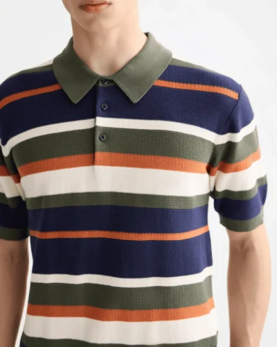 Alternative view of Scotch & Soda 181320 Structured relaxed polo, Peacoat Stripe
