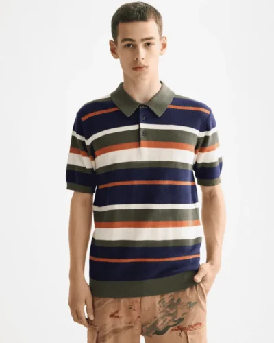 Scotch & Soda 181320 Structured relaxed polo, Peacoat Stripe