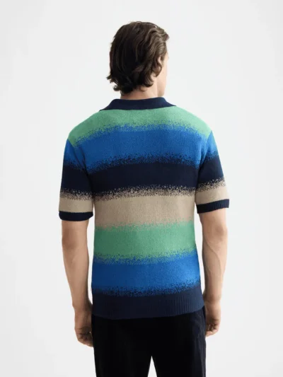 Alternative view of Scotch & Soda 181321 Knitted Degrade Polo, Campanula