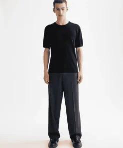 Alternative view of Scotch & Soda 181331 Knitted Relaxed fit T-shirt, Meteorite