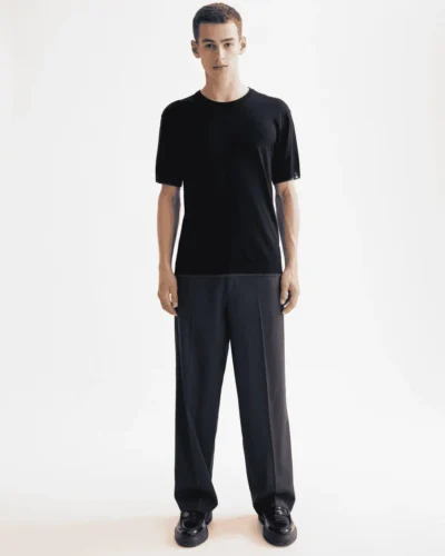 Alternative view of Scotch & Soda 181331 Knitted Relaxed fit T-shirt, Meteorite