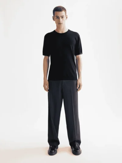 Alternative view of Scotch & Soda 181331 Knitted Relaxed fit T-shirt, Meteorite