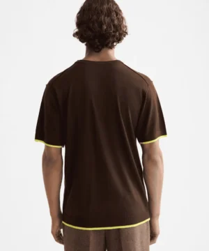 Alternative view of Scotch & Soda 181331 Knitted Relaxed fit T-shirt, Demitasse