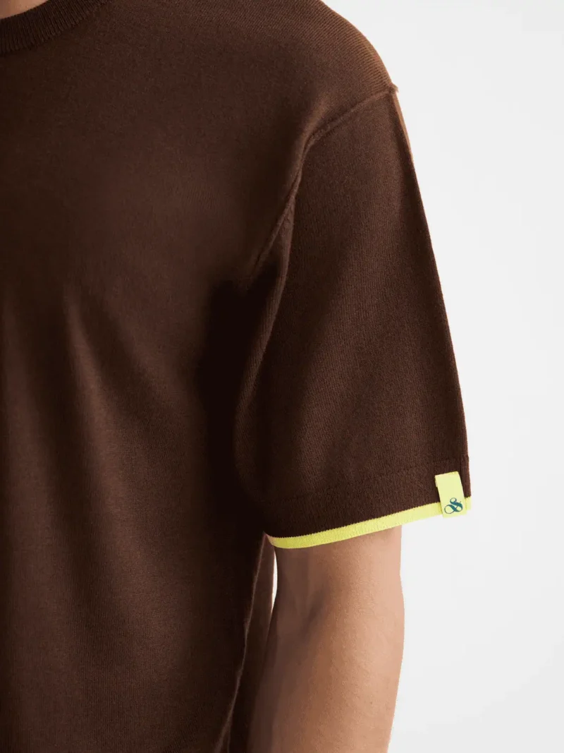 Scotch & Soda 181331 Knitted Relaxed fit T-shirt, Demitasse - Image 4