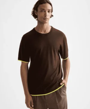 Scotch & Soda 181331 Knitted Relaxed fit T-shirt, Demitasse