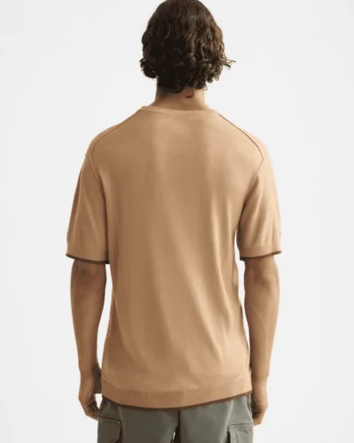 Alternative view of Scotch & Soda 181331 Knitted Relaxed fit T-shirt, Tannin