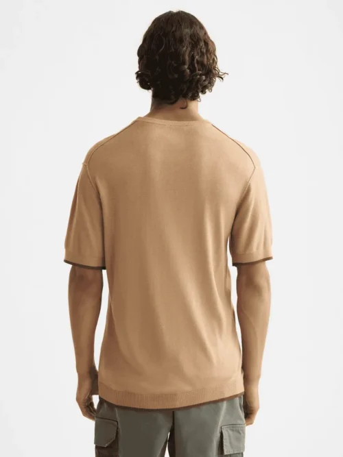 Alternative view of Scotch & Soda 181331 Knitted Relaxed fit T-shirt, Tannin