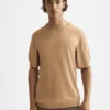Scotch & Soda 181331 Knitted Relaxed fit T-shirt, Tannin