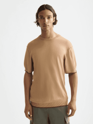 Scotch & Soda 181331 Knitted Relaxed fit T-shirt, Tannin