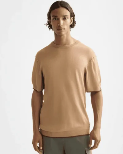 Scotch & Soda 181331 Knitted Relaxed fit T-shirt, Tannin
