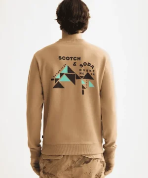 Scotch & Soda 181522 Artwork Sweatshirt, Tannin