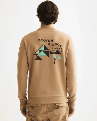 Scotch & Soda 181522 Artwork Sweatshirt, Tannin