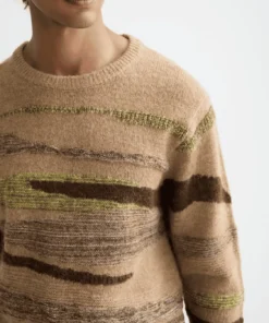 Alternative view of Scotch & Soda 181638 Alpaca Wool Blend Crew Neck, Tannin