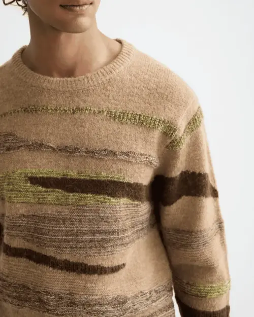 Alternative view of Scotch & Soda  Alpaca Wool Blend Crew Neck, Tannin