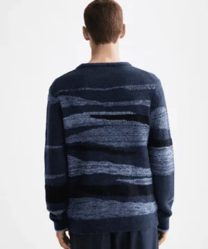Alternative view of Scotch & Soda 181638 Alpaca Wool Blend Crew Neck, Peacock