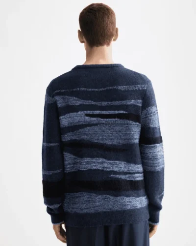 Alternative view of Scotch & Soda 181638 Alpaca Wool Blend Crew Neck, Peacock