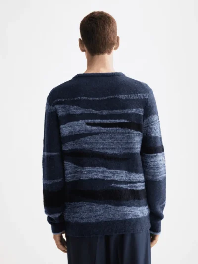 Alternative view of Scotch & Soda 181638 Alpaca Wool Blend Crew Neck, Peacock