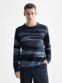 Scotch & Soda 181638 Alpaca Wool Blend Crew Neck, Peacock